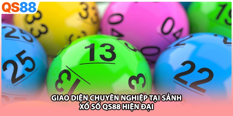 Giao diện chuyên nghiệp tại sảnh xổ số QS88 hiện đại